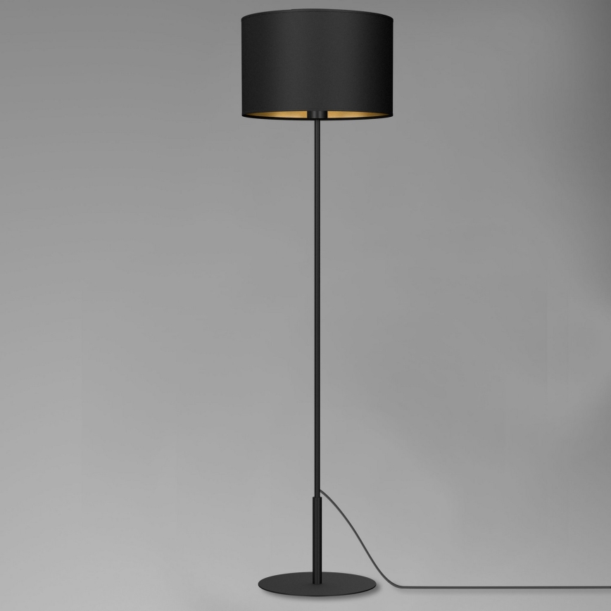 Candeeiro de chão ARDEN 1xE27/60W/230V preto/dourado