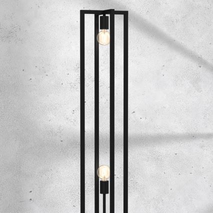 Candeeiro de chão ARNOLD 2xE27/60W/230V preto