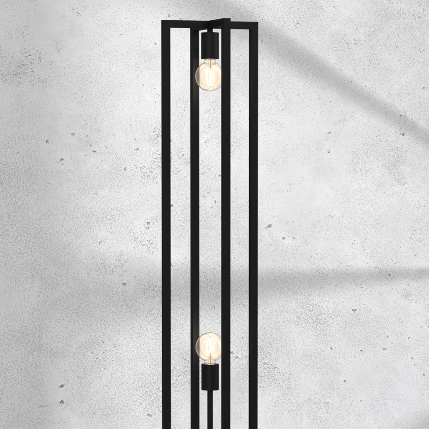 Candeeiro de chão ARNOLD 2xE27/60W/230V preto