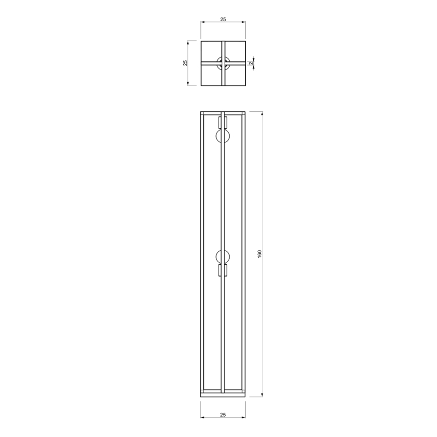 Candeeiro de chão ARNOLD 2xE27/60W/230V preto
