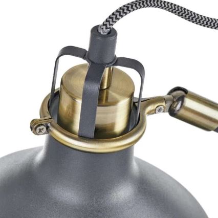 Candeeiro de chão ARTHUR 1xE27/25W/230V cinzento