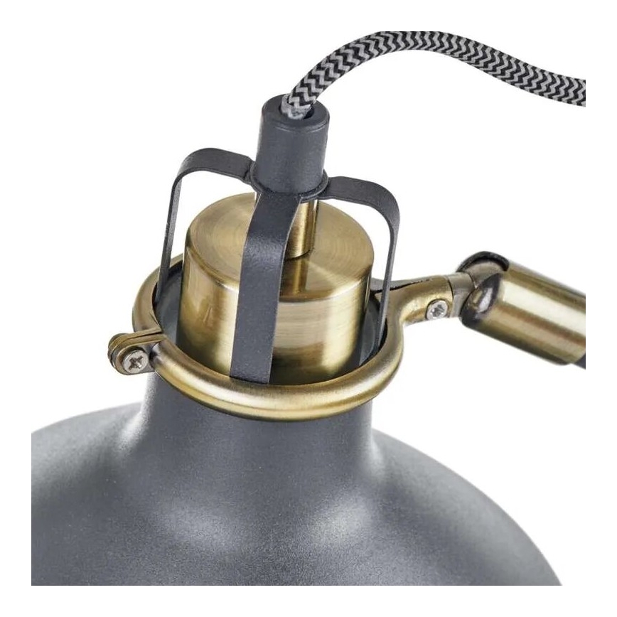 Candeeiro de chão ARTHUR 1xE27/25W/230V cinzento