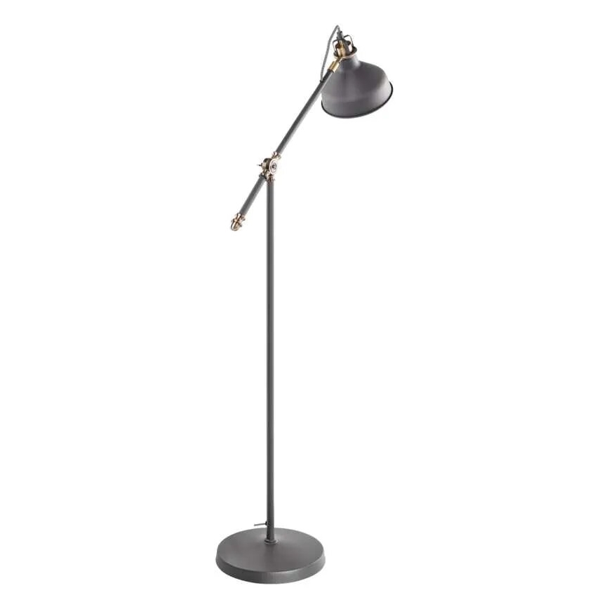 Candeeiro de chão ARTHUR 1xE27/25W/230V cinzento