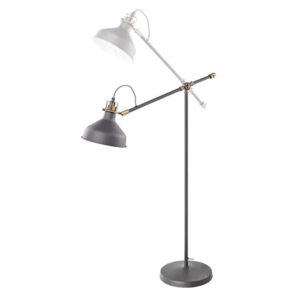 Candeeiro de chão ARTHUR 1xE27/25W/230V cinzento