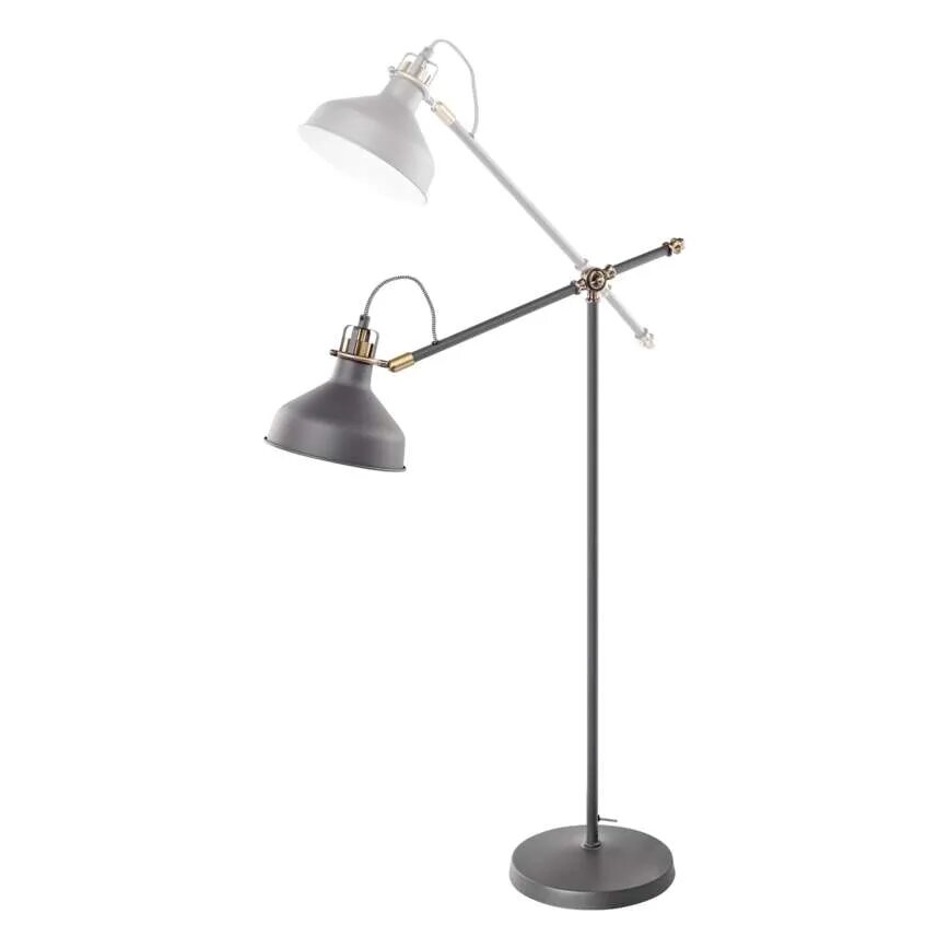 Candeeiro de chão ARTHUR 1xE27/25W/230V cinzento