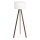 Candeeiro de chão AYD 1xE27/60W/230V branco/castanho