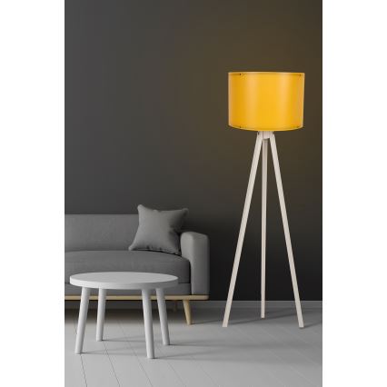 Candeeiro de chão AYD 1xE27/60W/230V laranja/bege