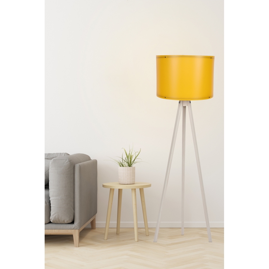 Candeeiro de chão AYD 1xE27/60W/230V laranja/bege