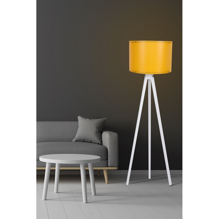 Candeeiro de chão AYD 1xE27/60W/230V laranja/branco