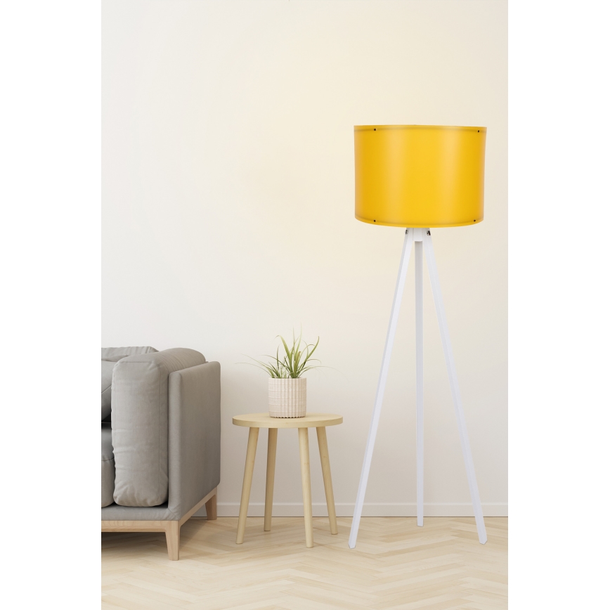 Candeeiro de chão AYD 1xE27/60W/230V laranja/branco