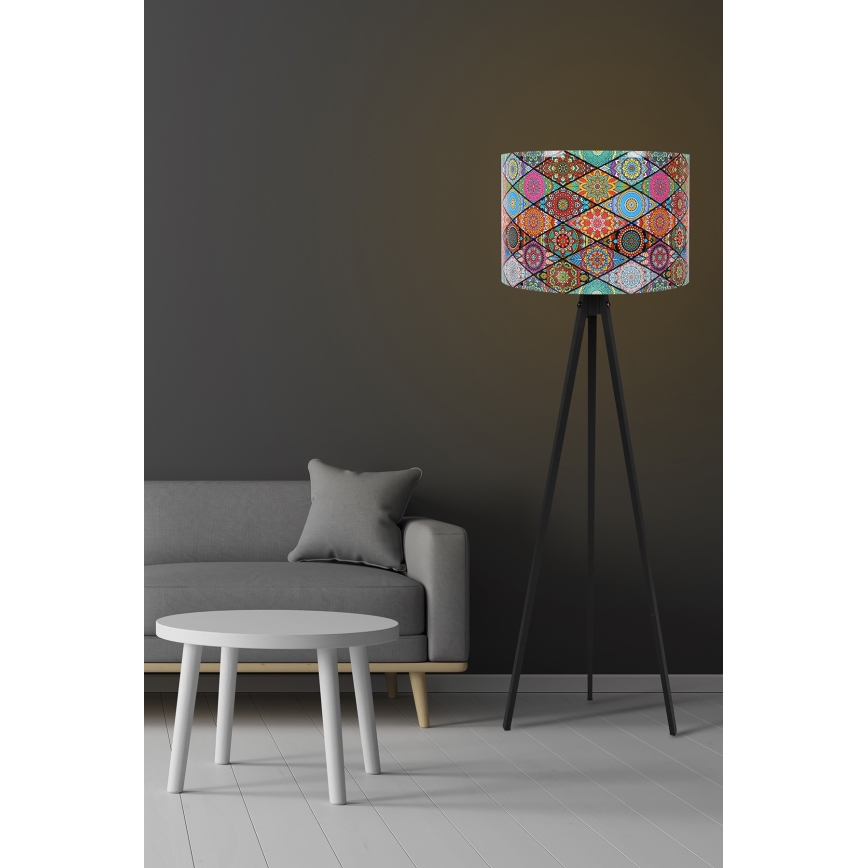 Candeeiro de chão AYD 1xE27/60W/230V multicolor/preto