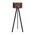 Candeeiro de chão AYD 1xE27/60W/230V multicolorido/castanho