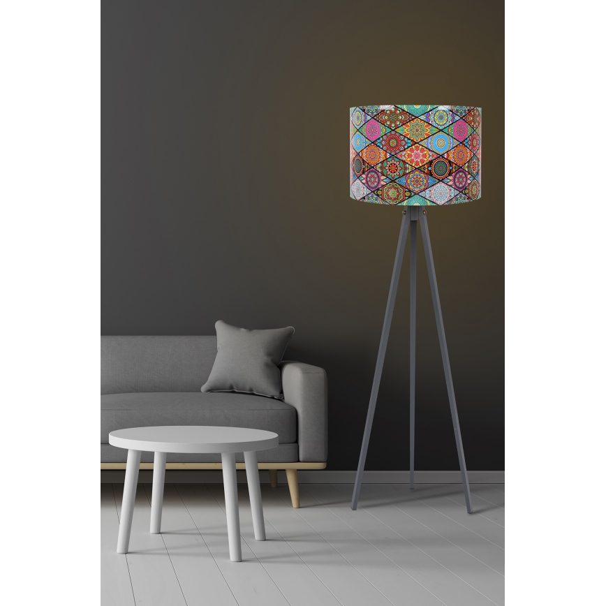 Candeeiro de chão AYD 1xE27/60W/230V multicolorido/cinzento