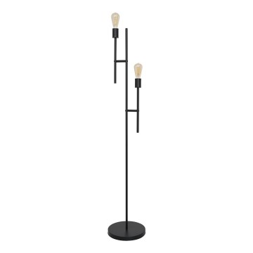 Candeeiro de chão CARTAGO 2xE27/60W/230V preto