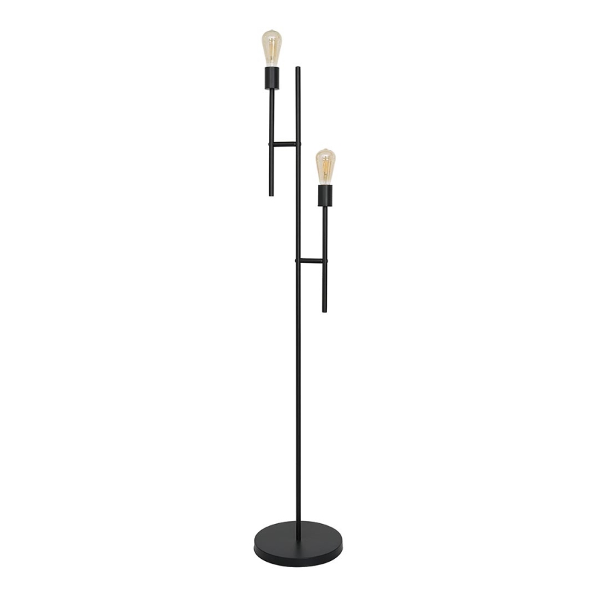 Candeeiro de chão CARTAGO 2xE27/60W/230V preto