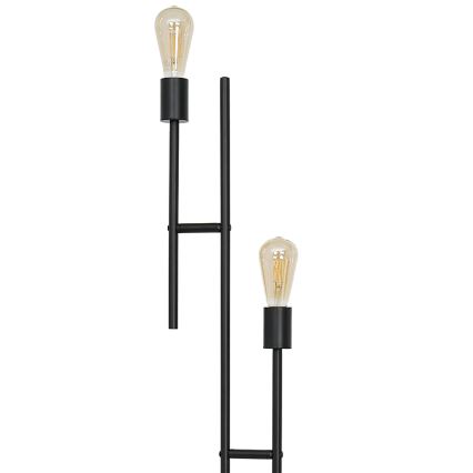 Candeeiro de chão CARTAGO 2xE27/60W/230V preto