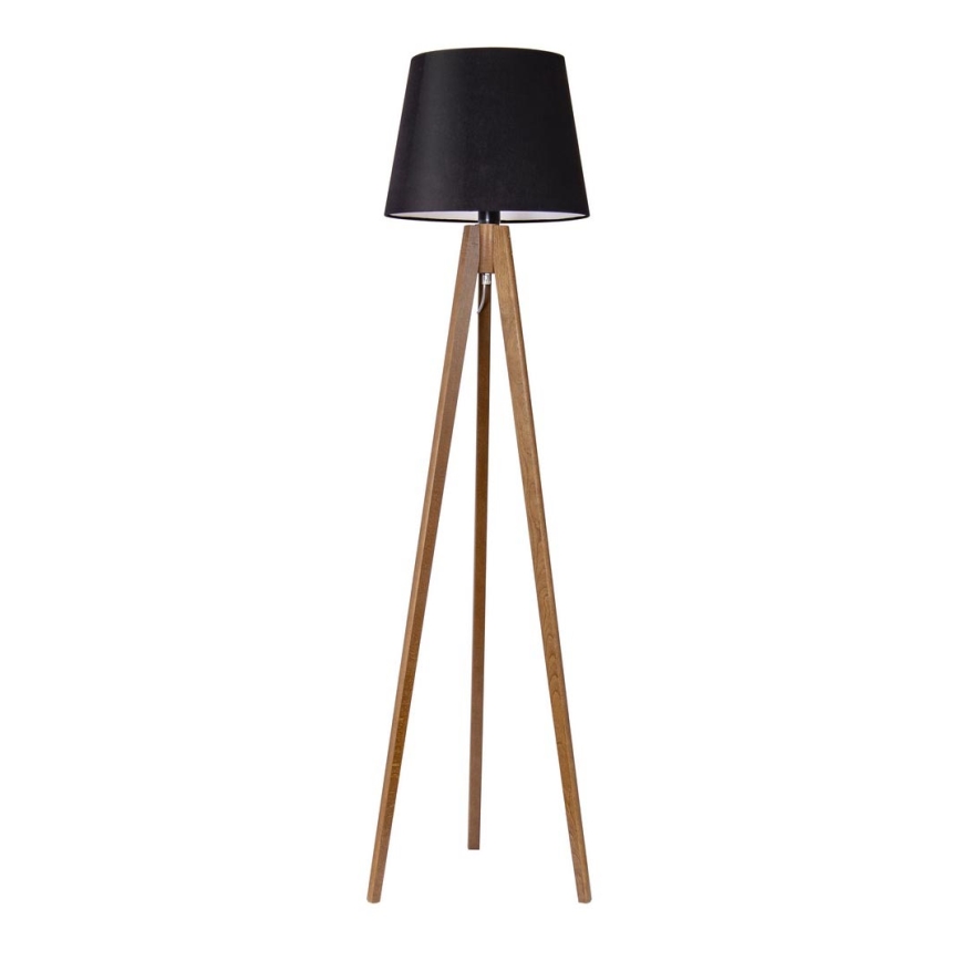 Candeeiro de chão CONE 1xE27/60W/230V carvalho preto
