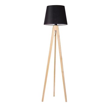 Candeeiro de chão CONE 1xE27/60W/230V pinho preto