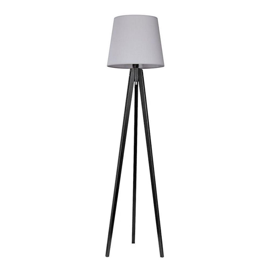 Candeeiro de chão CONE 1xE27/60W/230V wenge cinzento