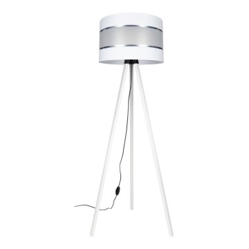 Candeeiro de chão CORAL 1xE27/60W/230V branco/cromado mate