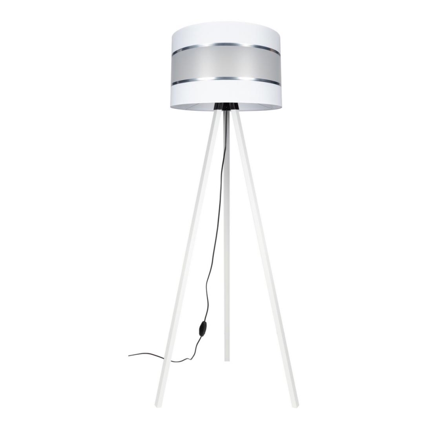 Candeeiro de chão CORAL 1xE27/60W/230V branco/cromado mate