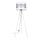Candeeiro de chão CORAL 1xE27/60W/230V branco/cromado mate
