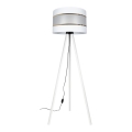Candeeiro de chão CORAL 1xE27/60W/230V branco/dourado