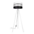 Candeeiro de chão CORAL 1xE27/60W/230V branco/preto/dourado