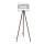 Candeeiro de chão CORAL 1xE27/60W/230V castanho/branco/dourado