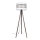 Candeeiro de chão CORAL 1xE27/60W/230V castanho/branco/dourado
