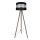 Candeeiro de chão CORAL 1xE27/60W/230V castanho/preto/cromado mate