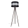 Candeeiro de chão CORAL 1xE27/60W/230V castanho/preto/cromado mate