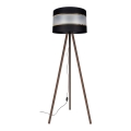 Candeeiro de chão CORAL 1xE27/60W/230V castanho/preto/dourado