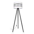Candeeiro de chão CORAL 1xE27/60W/230V preto/branco/dourado