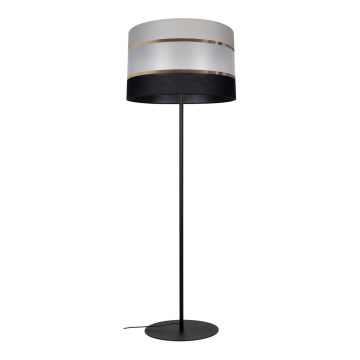 Candeeiro de chão CORAL 1xE27/60W/230V preto/cinzento