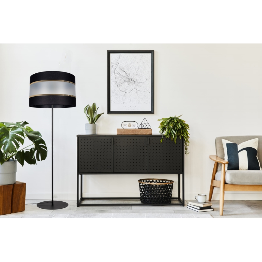 Candeeiro de chão CORAL 1xE27/60W/230V preto
