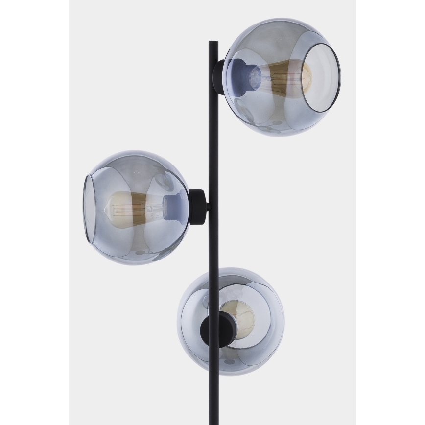 Candeeiro de chão CUBUS 3xE27/60W/230V preto