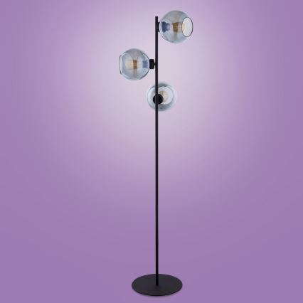 Candeeiro de chão CUBUS 3xE27/60W/230V preto