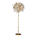Candeeiro de chão de cristal 5xG9/40W/230V dourado