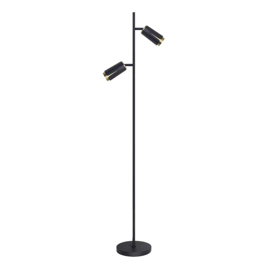 Candeeiro de chão FLOR 2xGU10/8W/230V preto