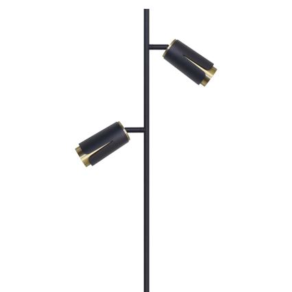 Candeeiro de chão FLOR 2xGU10/8W/230V preto