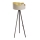 Candeeiro de chão GALAXY 1xE27/60W/230V bege/castanho