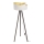 Candeeiro de chão GALAXY 1xE27/60W/230V branco/castanho