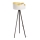 Candeeiro de chão GALAXY 1xE27/60W/230V branco/castanho