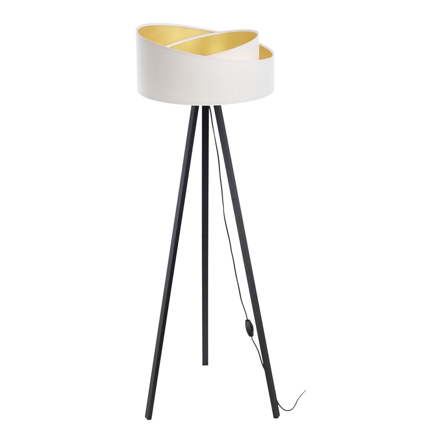 Candeeiro de chão GALAXY 1xE27/60W/230V branco/preto