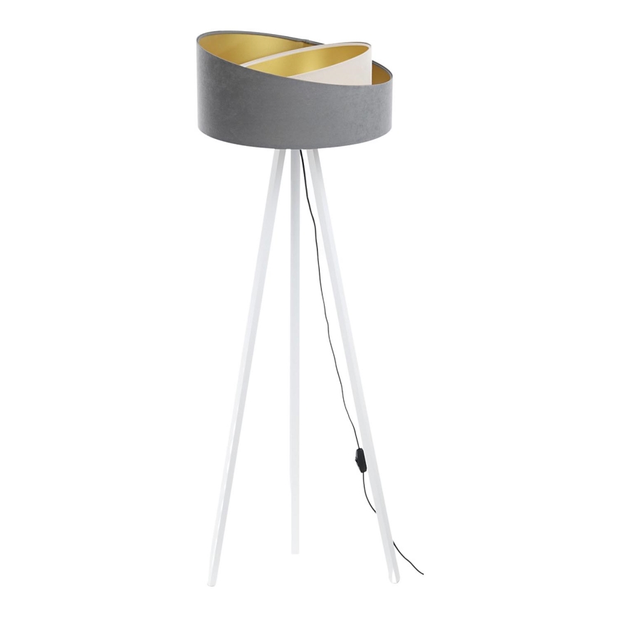 Candeeiro de chão GALAXY 1xE27/60W/230V cinzento/branco