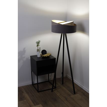 Candeeiro de chão GALAXY 1xE27/60W/230V cinzento/preto