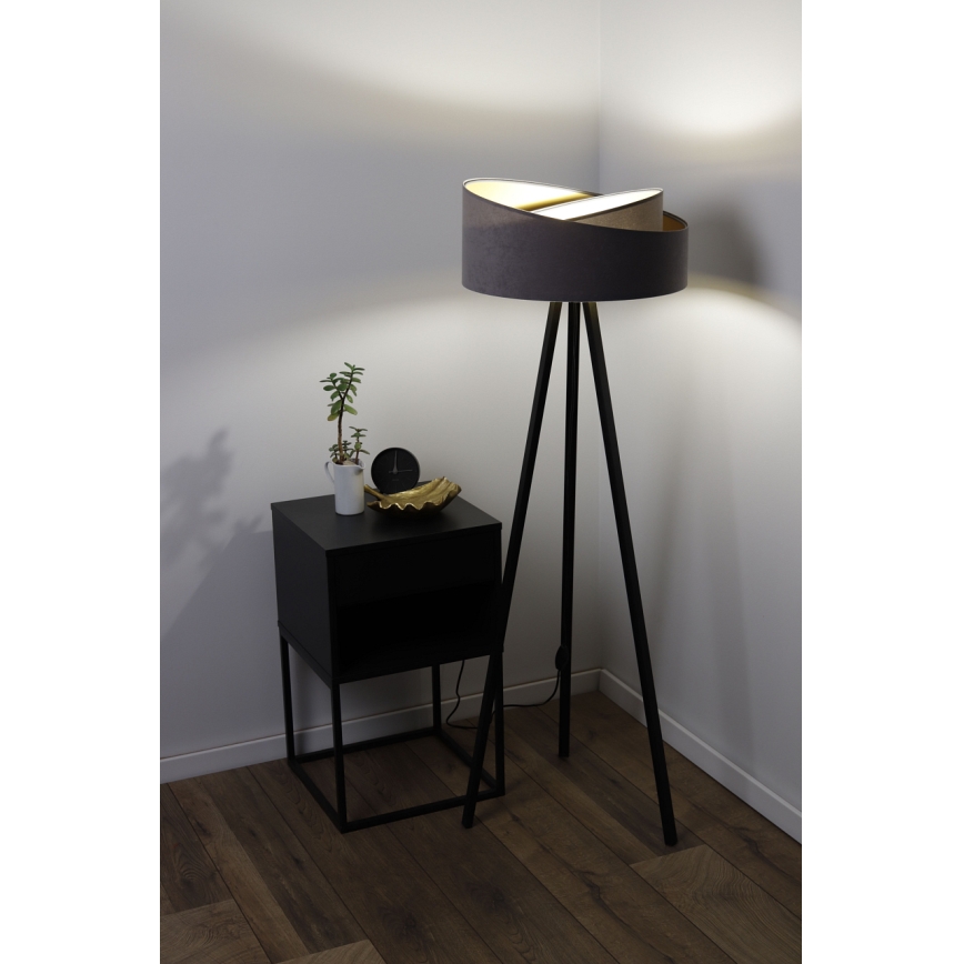 Candeeiro de chão GALAXY 1xE27/60W/230V cinzento/preto