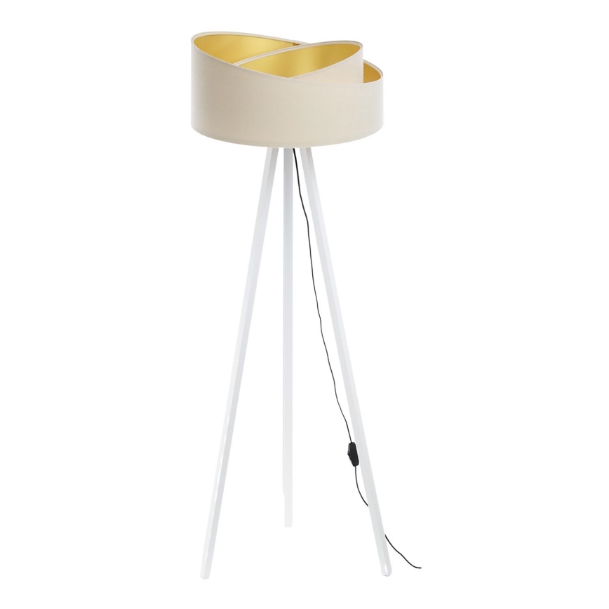 Candeeiro de chão GALAXY 1xE27/60W/230V creme/branco