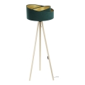 Candeeiro de chão GALAXY 1xE27/60W/230V verde/bege